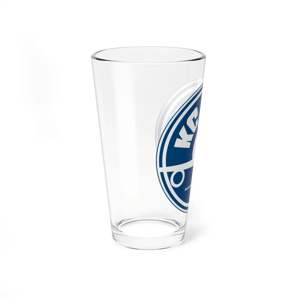 78th ARS with KC 10 blue image (U.S. Air Force) Pint Glass 16oz-Go Mug Yourself