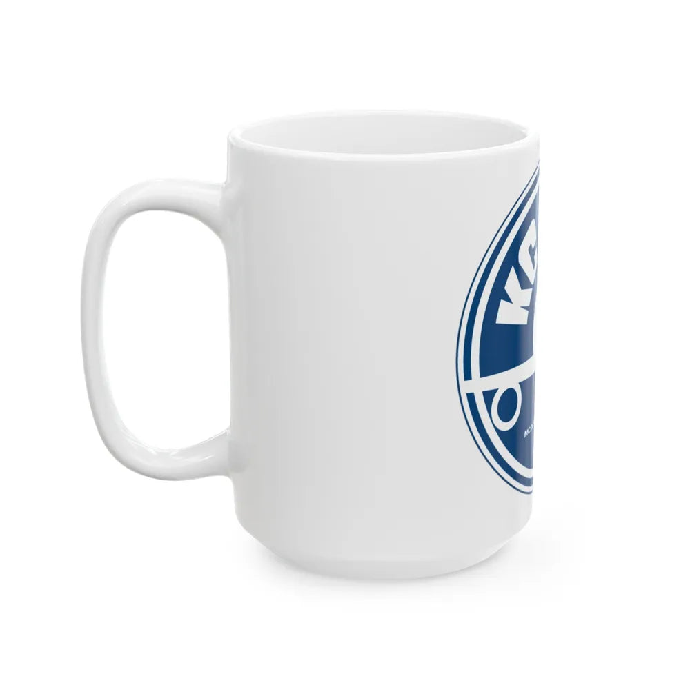 78th ARS with KC 10 blue image (U.S. Air Force) White Coffee Mug-Go Mug Yourself