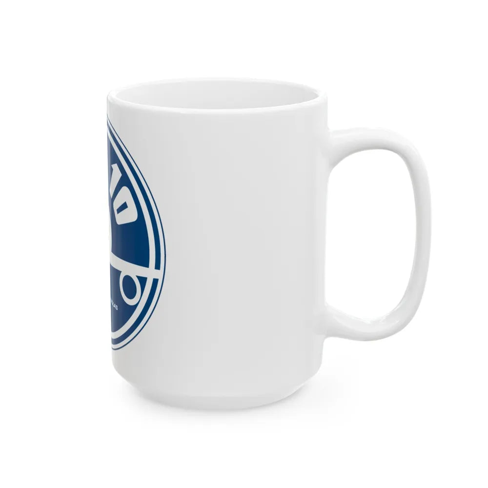 78th ARS with KC 10 blue image (U.S. Air Force) White Coffee Mug-Go Mug Yourself