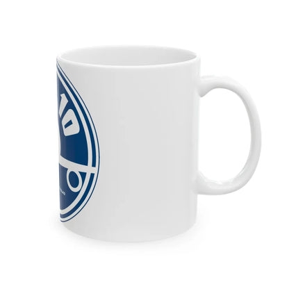 78th ARS with KC 10 blue image (U.S. Air Force) White Coffee Mug-Go Mug Yourself