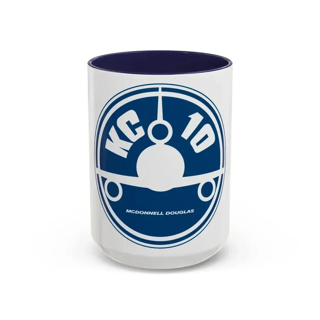 78th ARS with KC 10 blue image (U.S. Air Force) Accent Coffee Mug 15oz Navy - Go Mug Yourself