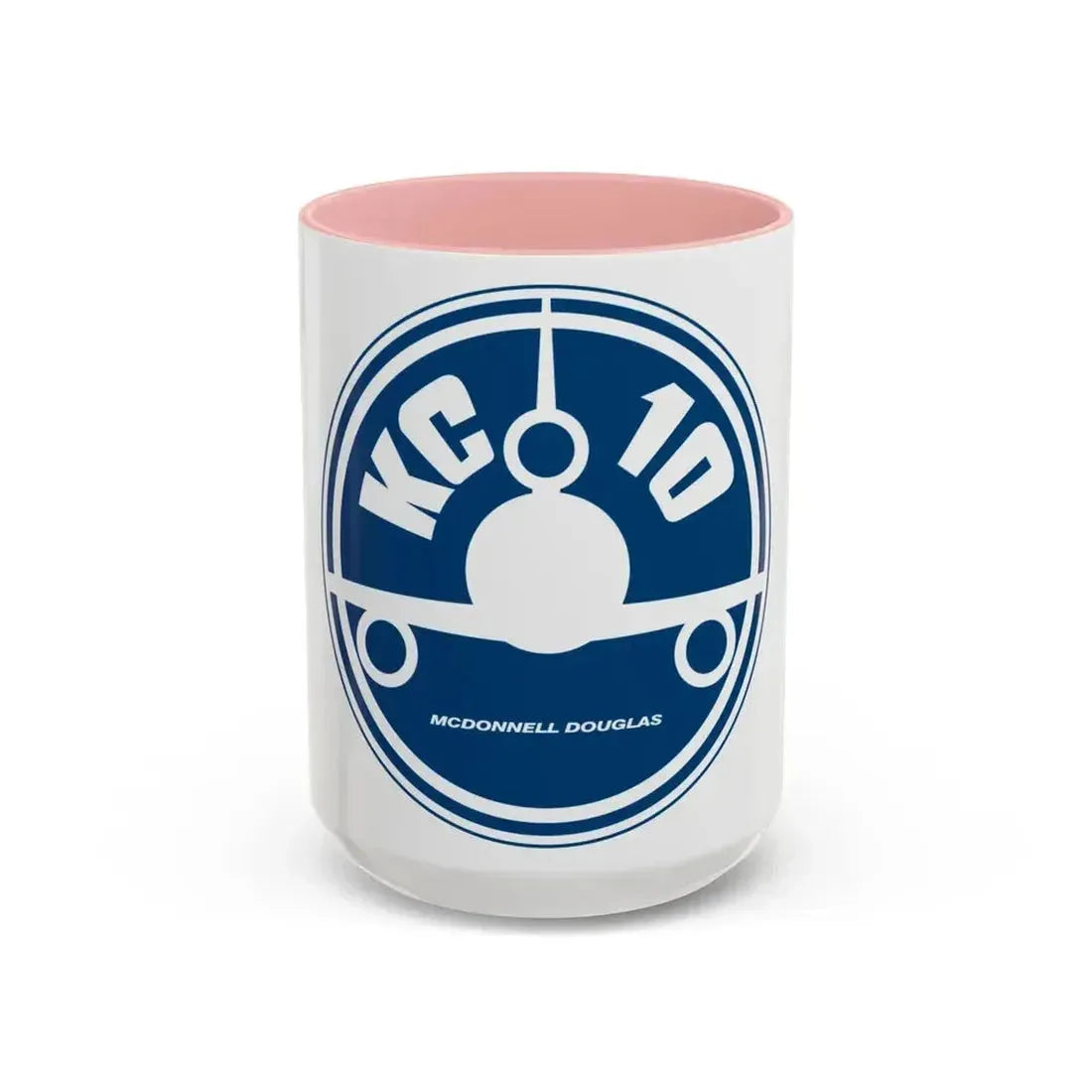 78th ARS with KC 10 blue image (U.S. Air Force) Accent Coffee Mug 15oz Pink - Go Mug Yourself