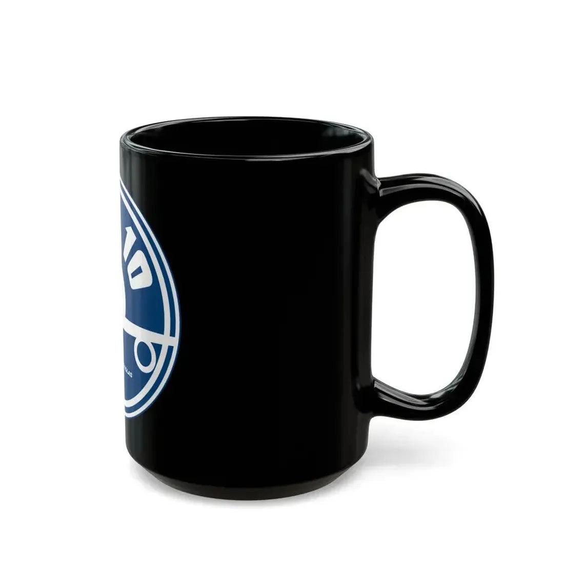 78th ARS with KC 10 blue image (U.S. Air Force) Black Coffee Mug - Go Mug Yourself