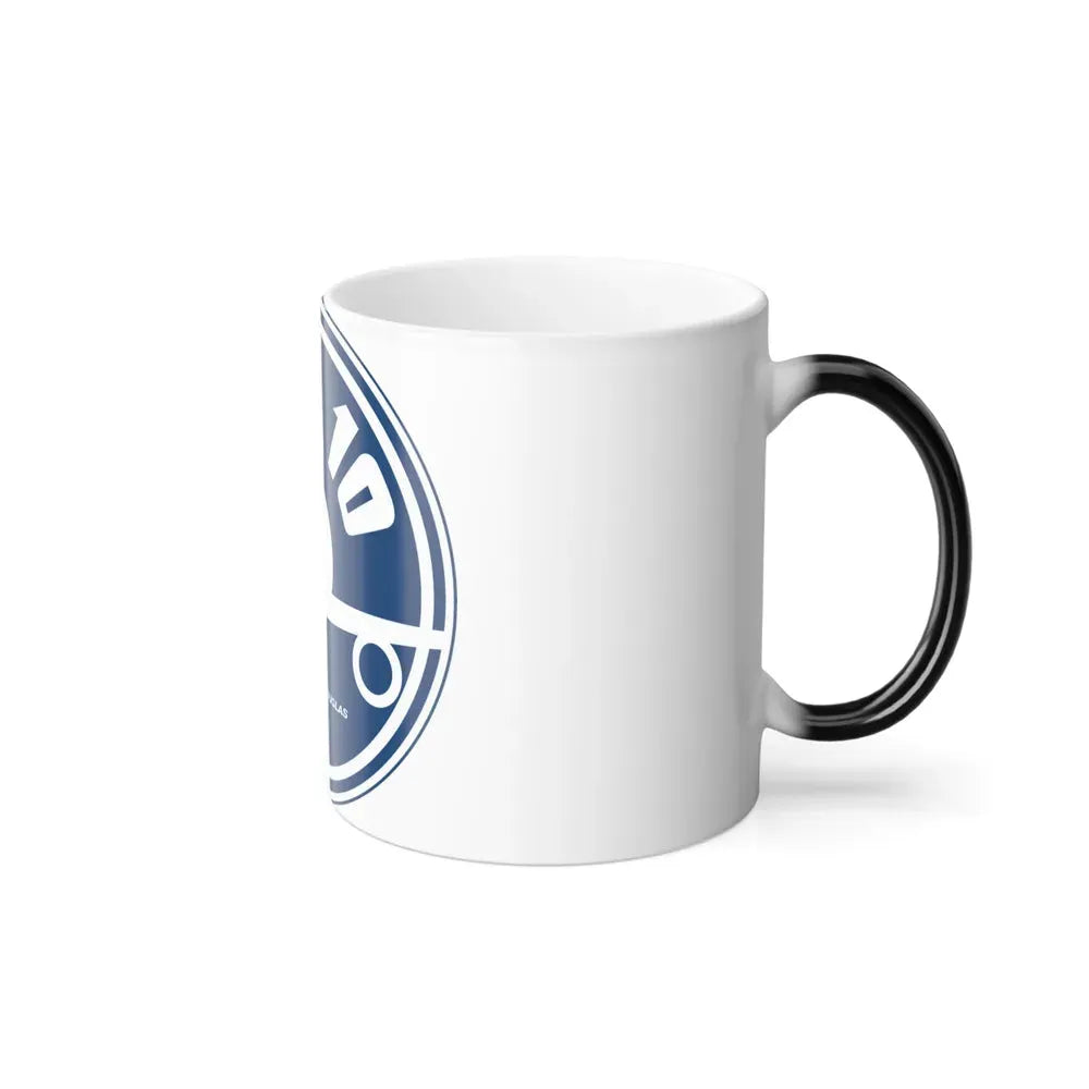78th ARS with KC 10 blue image (U.S. Air Force) Color Changing Mug - Go Mug Yourself