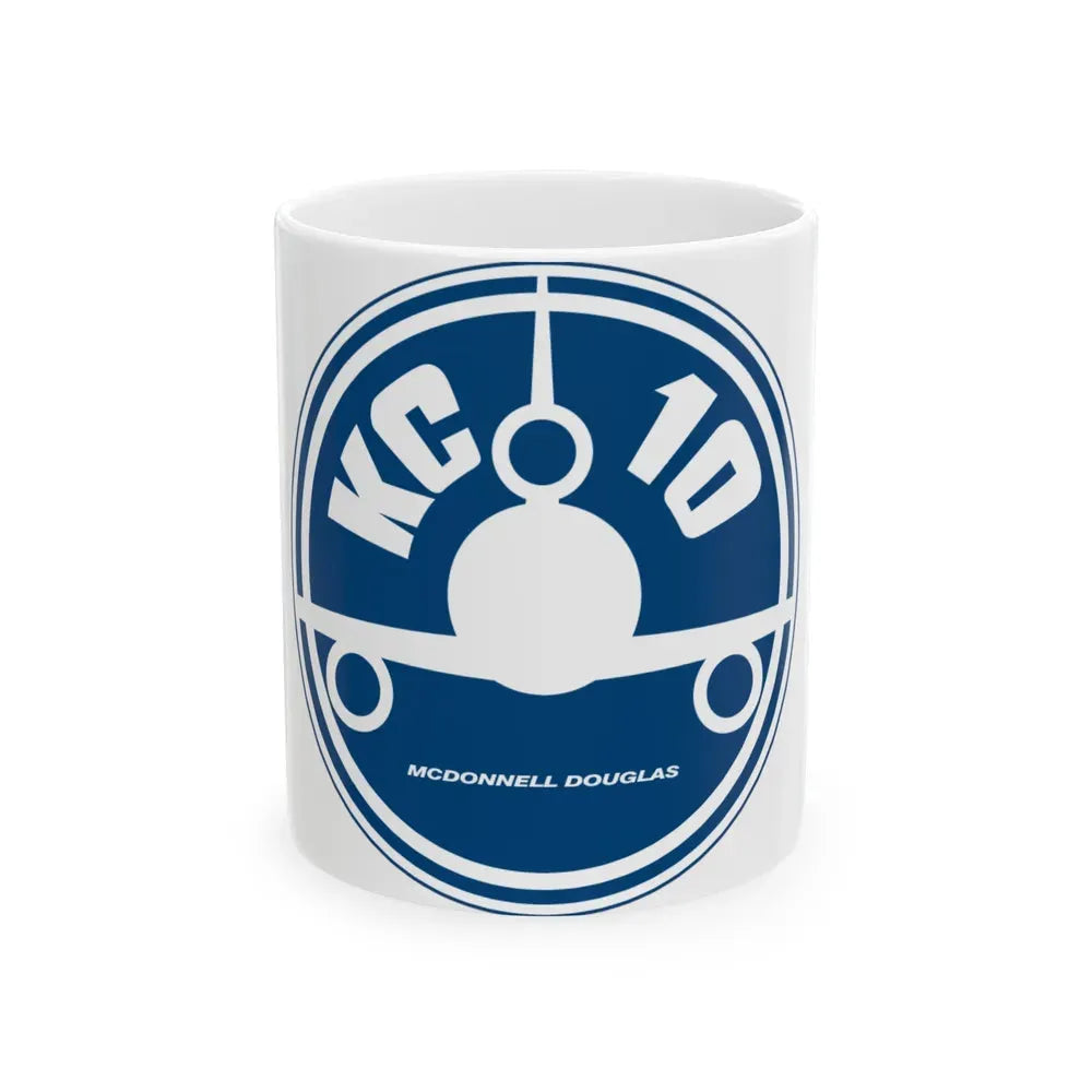 78th ARS with KC 10 blue image (U.S. Air Force) White Coffee Mug 11oz - Go Mug Yourself