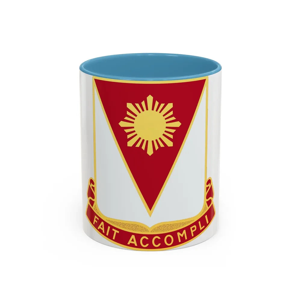 79 Engineer Battalion (U.S. Army) Accent Coffee Mug-11oz-Light Blue-Go Mug Yourself