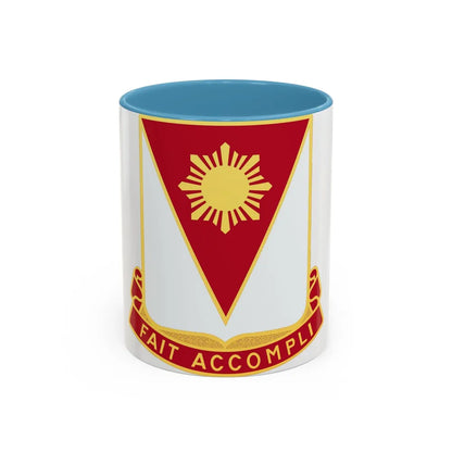 79 Engineer Battalion (U.S. Army) Accent Coffee Mug-11oz-Light Blue-Go Mug Yourself