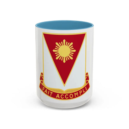 79 Engineer Battalion (U.S. Army) Accent Coffee Mug-15oz-Light Blue-Go Mug Yourself