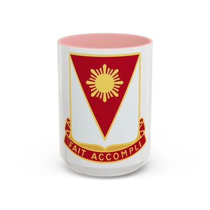 79 Engineer Battalion (U.S. Army) Accent Coffee Mug-15oz-Pink-Go Mug Yourself