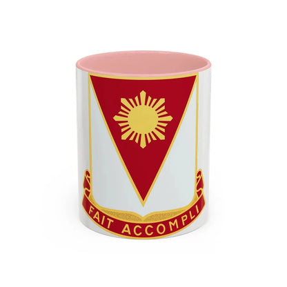 79 Engineer Battalion (U.S. Army) Accent Coffee Mug 11oz Pink - Go Mug Yourself