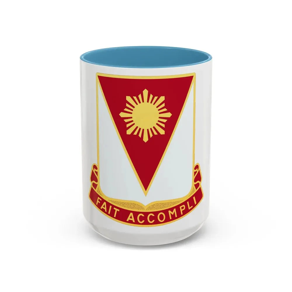 79 Engineer Battalion (U.S. Army) Accent Coffee Mug 15oz Light Blue - Go Mug Yourself