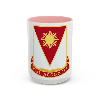 79 Engineer Battalion (U.S. Army) Accent Coffee Mug 15oz Pink - Go Mug Yourself