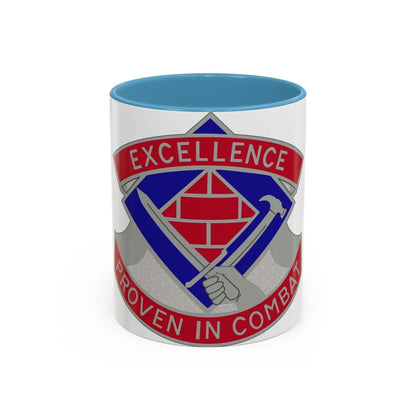 79 Engineer Group (U.S. Army) Accent Coffee Mug-11oz-Light Blue-Go Mug Yourself