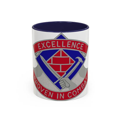 79 Engineer Group (U.S. Army) Accent Coffee Mug-11oz-Navy-Go Mug Yourself