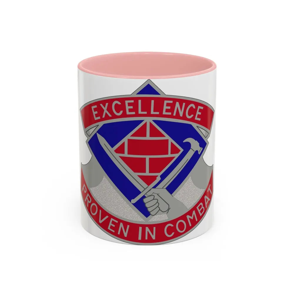 79 Engineer Group (U.S. Army) Accent Coffee Mug-11oz-Pink-Go Mug Yourself