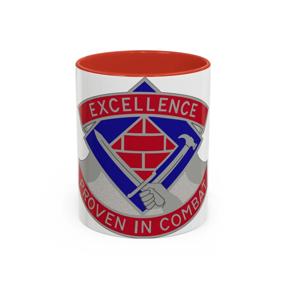 79 Engineer Group (U.S. Army) Accent Coffee Mug-11oz-Red-Go Mug Yourself