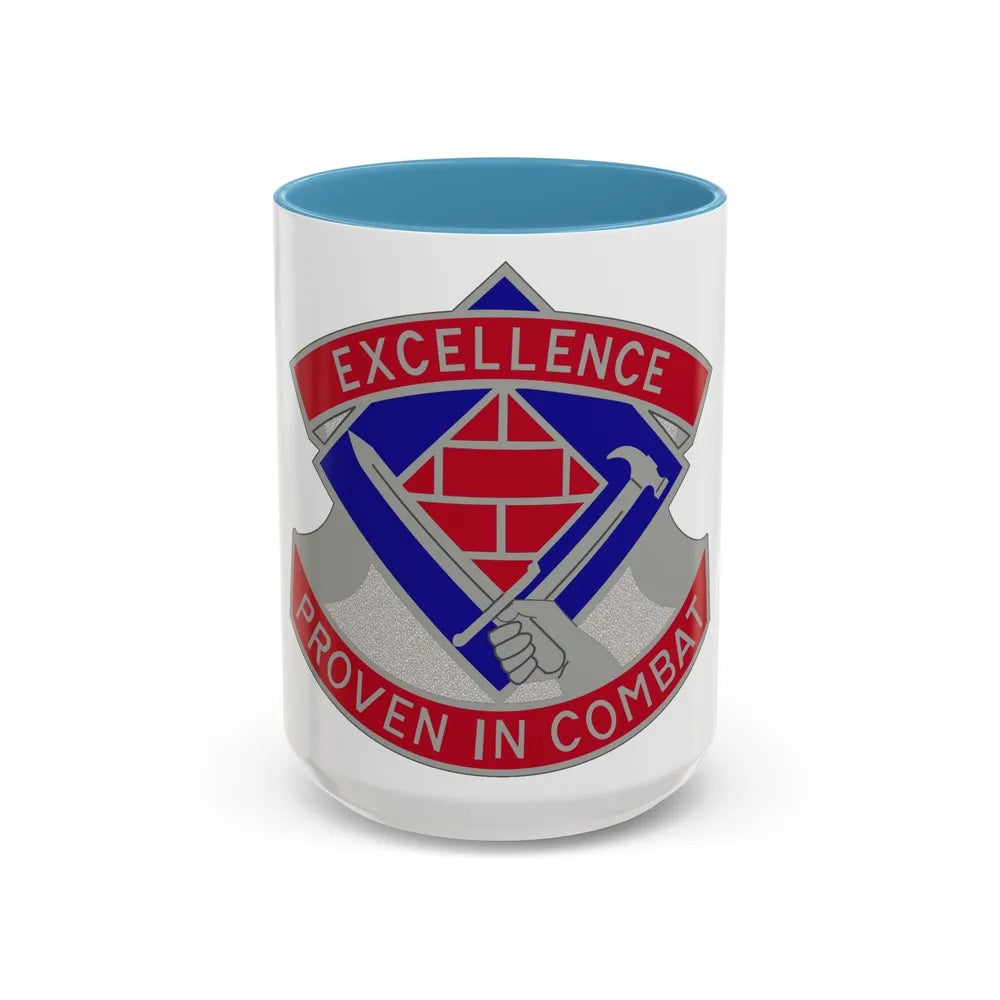 79 Engineer Group (U.S. Army) Accent Coffee Mug-15oz-Light Blue-Go Mug Yourself