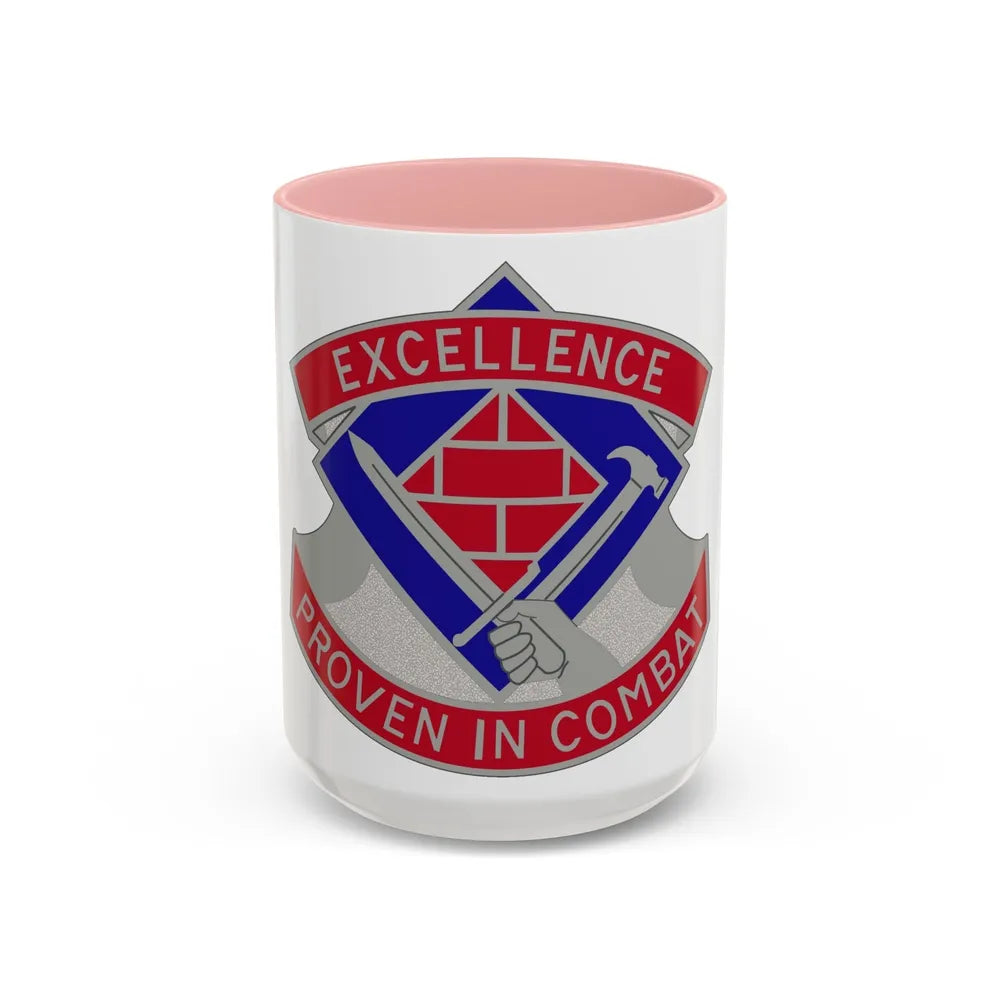 79 Engineer Group (U.S. Army) Accent Coffee Mug-15oz-Pink-Go Mug Yourself