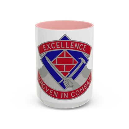 79 Engineer Group (U.S. Army) Accent Coffee Mug-15oz-Pink-Go Mug Yourself