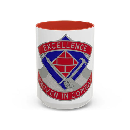 79 Engineer Group (U.S. Army) Accent Coffee Mug-15oz-Red-Go Mug Yourself