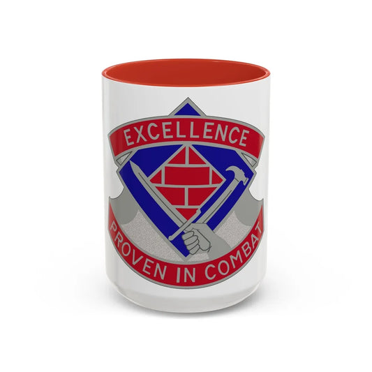 79 Engineer Group (U.S. Army) Accent Coffee Mug-15oz-Red-Go Mug Yourself