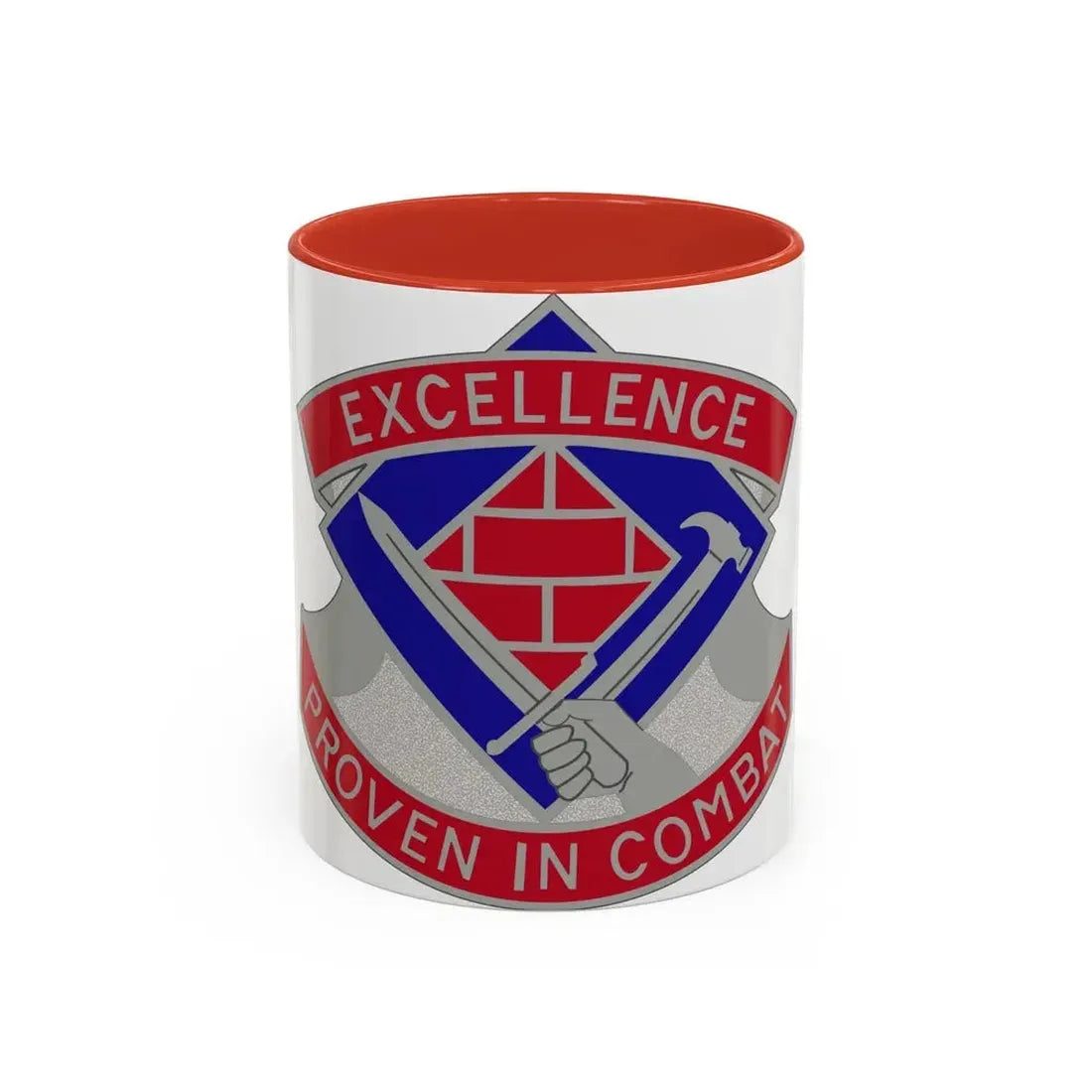 79 Engineer Group (U.S. Army) Accent Coffee Mug 11oz Red - Go Mug Yourself