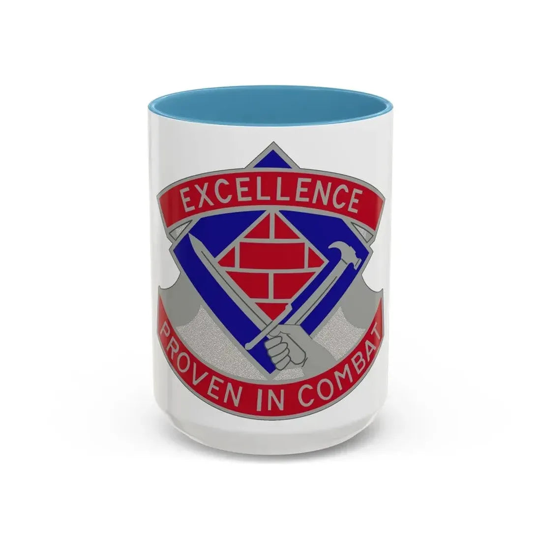 79 Engineer Group (U.S. Army) Accent Coffee Mug 15oz Light Blue - Go Mug Yourself