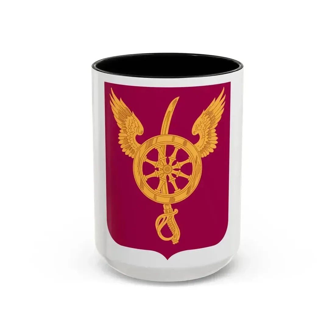 79 Ordnance Battalion Obsolete Insignia 2 (U.S. Army) Accent Coffee Mug 15oz Black - Go Mug Yourself