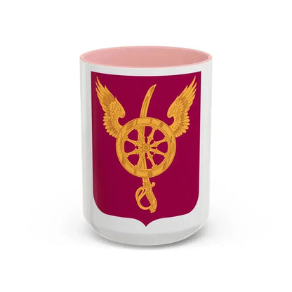 79 Ordnance Battalion Obsolete Insignia 2 (U.S. Army) Accent Coffee Mug 15oz Pink - Go Mug Yourself