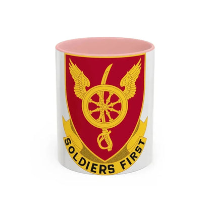 79 Ordnance Battalion Obsolete Insignia (U.S. Army) Accent Coffee Mug 11oz Pink - Go Mug Yourself