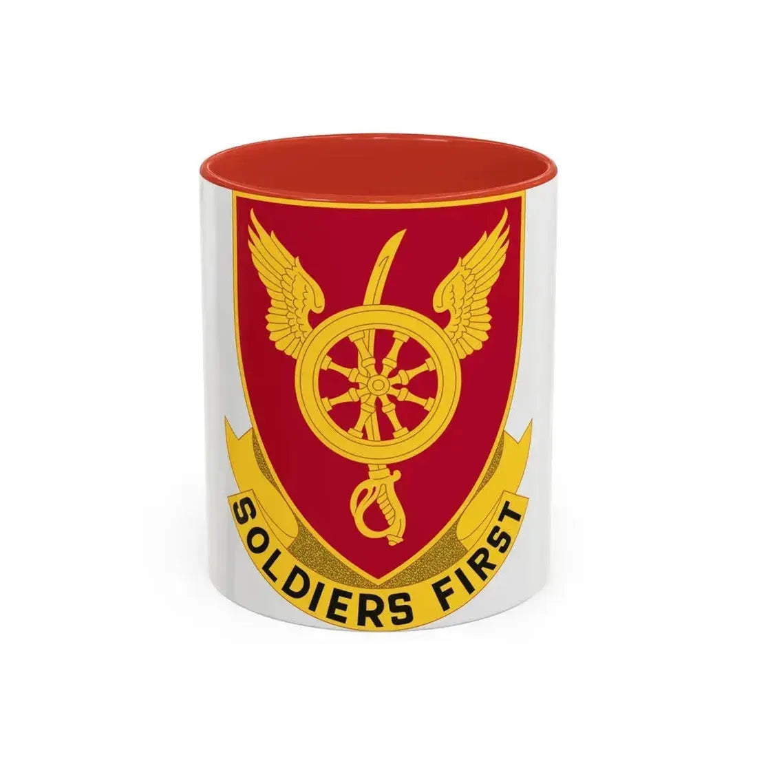 79 Ordnance Battalion Obsolete Insignia (U.S. Army) Accent Coffee Mug 11oz Red - Go Mug Yourself