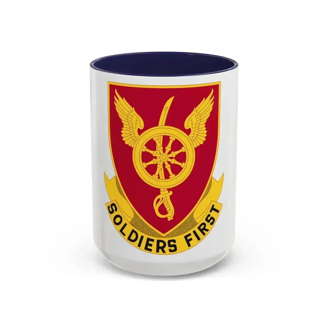 79 Ordnance Battalion Obsolete Insignia (U.S. Army) Accent Coffee Mug 15oz Navy - Go Mug Yourself