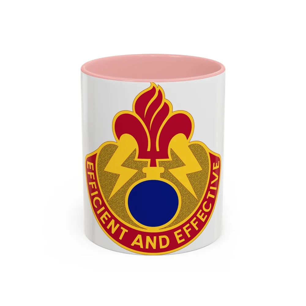 79 Ordnance Battalion (U.S. Army) Accent Coffee Mug-11oz-Pink-Go Mug Yourself