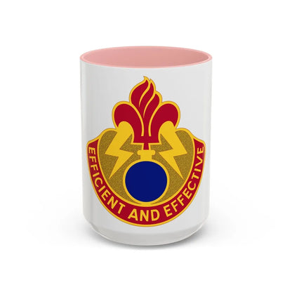 79 Ordnance Battalion (U.S. Army) Accent Coffee Mug-15oz-Pink-Go Mug Yourself