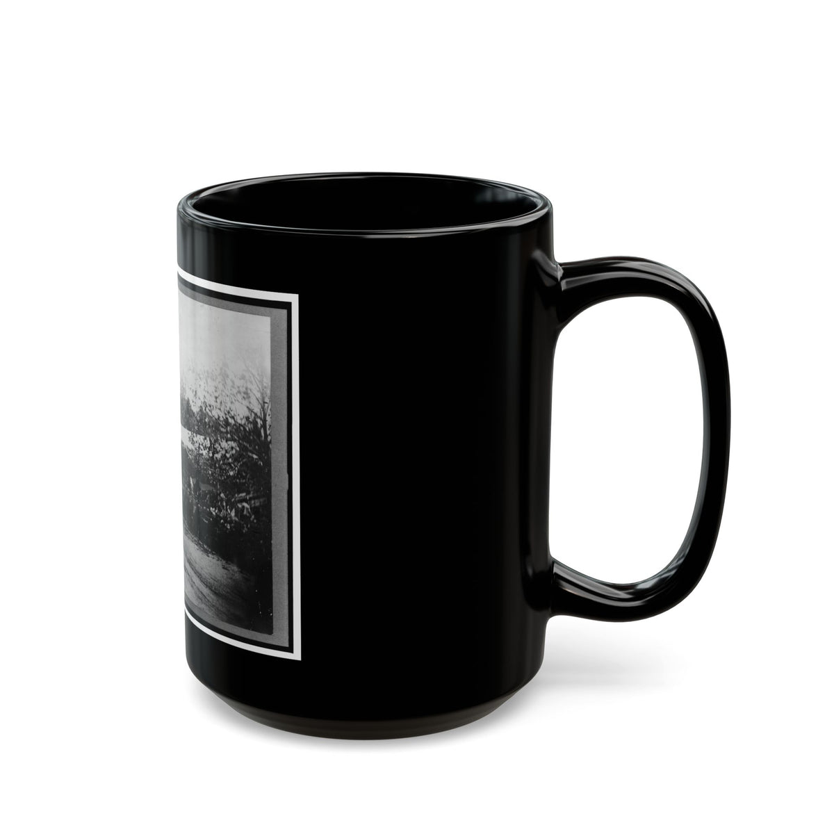 Mounted Cavalry Riding Past Reviewing Stand During The  Grand Review  Of The Union Army, Washington, D.C. (U.S. Civil War) Black Coffee Mug
