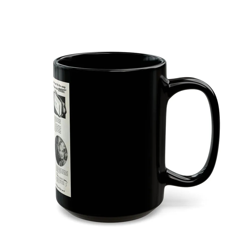 Paulette Goddard #162 - Shampoo Add (Vintage Female Icon) Black Coffee Mug-Go Mug Yourself