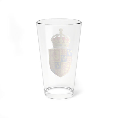 Provisional Royal Coat of Arms of James I 1603 Second design (United Kingdom) (Coat of Arms) Pint Glass 16oz