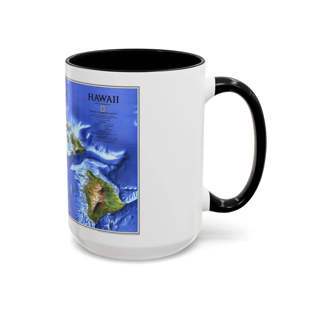 USA - Hawaii (1995) (Map) Accent Coffee Mug-Go Mug Yourself