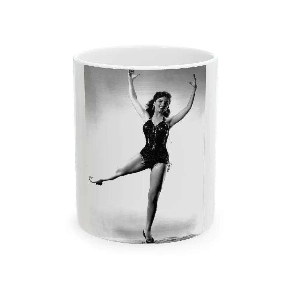 Debra Paget #550 (Vintage Female Icon) White Coffee Mug-11oz-Go Mug Yourself