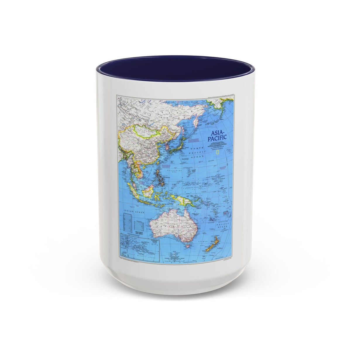 Asia-Pacific (1989) (Map) Accent Coffee Mug