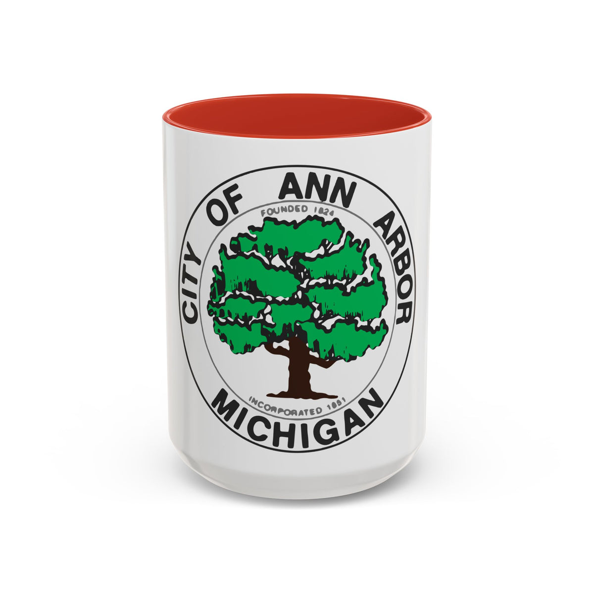 Seal of Ann Arbor Michigan - Accent Coffee Mug
