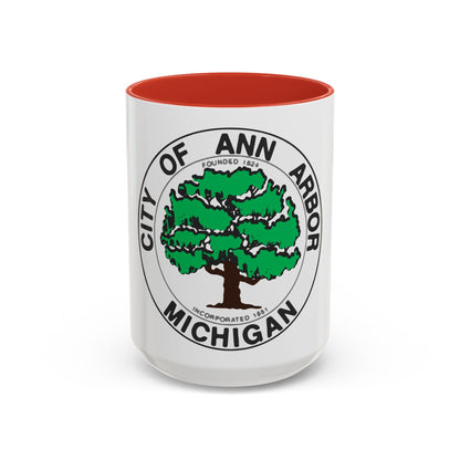 Seal of Ann Arbor Michigan - Accent Coffee Mug