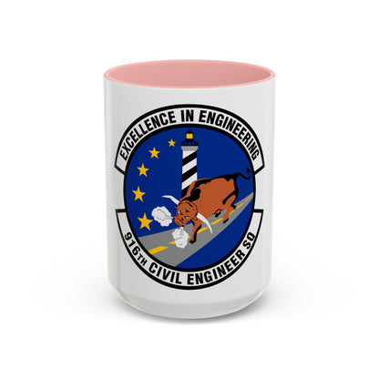 916th Civil Engineer Squadron (U.S. Air Force) Accent Coffee Mug