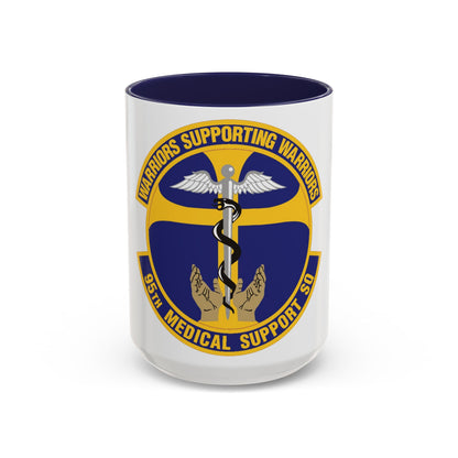 95th Medical Support Squadron (U.S. Air Force) Accent Coffee Mug