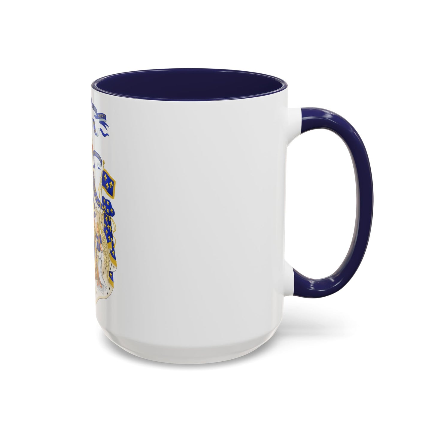 Grand Royal Coat of Arms of France - Accent Coffee Mug