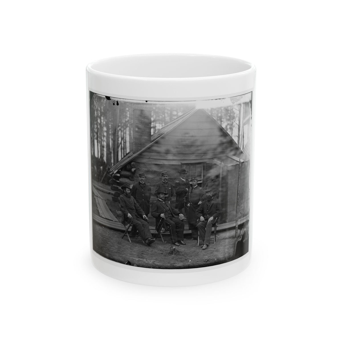 Brandy Station, Virginia. Gen. Rufus Ingalls And Group (U.S. Civil War) White Coffee Mug