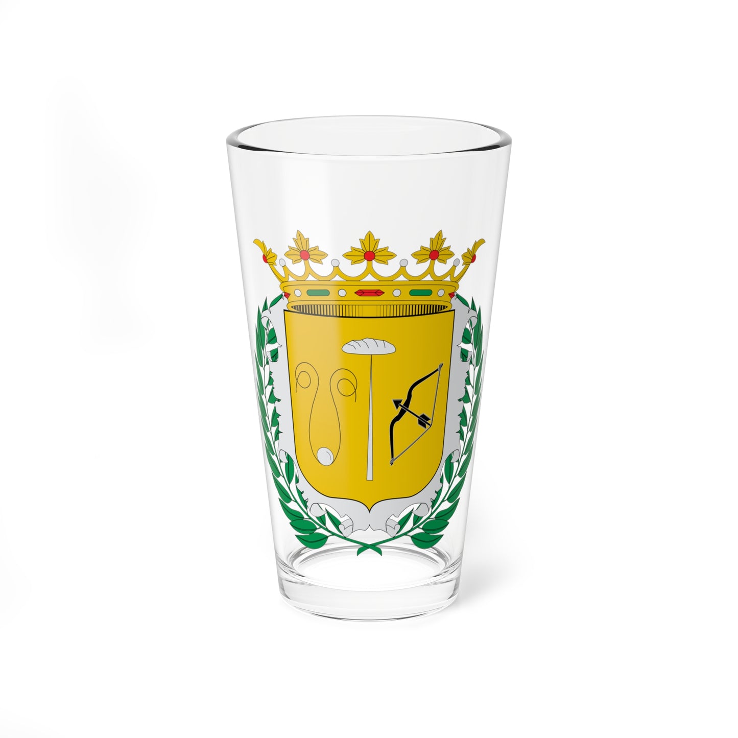 Escudo de Bollullos par del Condado (Spain) (Coat of Arms) Pint Glass 16oz