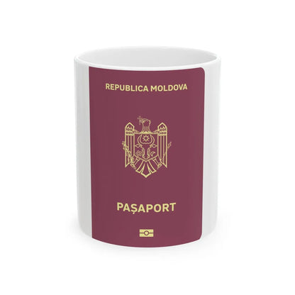 Moldova Passport - White Coffee Mug-11oz-Go Mug Yourself