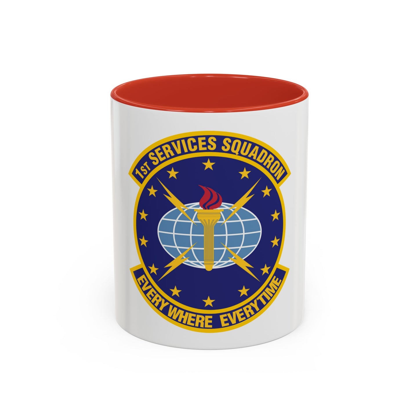 1st Services Squadron (U.S. Air Force) Accent Coffee Mug