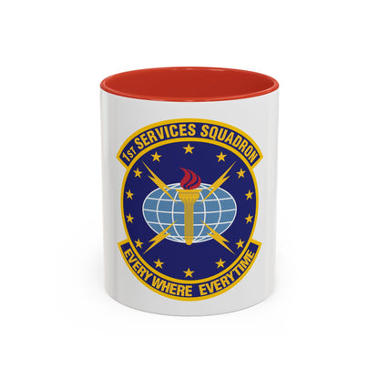 1st Services Squadron (U.S. Air Force) Accent Coffee Mug